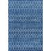 JONATHAN Y Moroccan HYPE Boho Vintage Diamond Indoor Area 5 X 8 - Blue/White - Buy Online on GoSupps.com