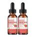 Mulittea Magnesium Glycinate Supplement Liquid Drops Ultra Concentrated 1500MG - NATURAL RASPBERRY FLAVOR - PACK OF 2 X 60ML