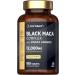 Maca Root Capsules 12000mg | High Strength | Black Maca Complex | with Black Maca Panax Ginseng Yellow Maca & Black Pepper | 180 Vegan Tablets | by Horbaach