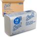 Scott folding towels 5856 paper towels with airflex absorption technology 1-layer 12 packs x 147 sheet of paper white soft comfortable ultra-absorbing and tear-resistant