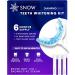 SNOW Teeth Whitening Kit with LED Light, Complete at-Home Whitening System, LED Teeth Whitening Kit with 4 Whitening Wands, LED Mouthpiece, Shade Guide, Teeth Whitener System Black