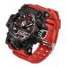 2017 New Fashion Sanda Brand Dual time Digital Sport Watch Waterproof S-Shock Men's Luxury Led Digital Chrono Relogio Masculino - Red