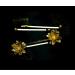 Women's Karina Hairpin Hair Clip 3D - Golden Flower - Pack of 2