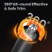 Nose Hair Trimmer For Men Rechargeable Ear and Nose & Eyebrow Beard - Black - Buy Online on GoSupps.com