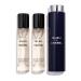 CHANEL BLEU DE CHANEL Eau de Toilette Refillable Twist and Spray - 3 x 0.7 oz