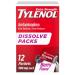 Tylenol Extra Strength Dissolve Packs with Acetaminophen - Berry - 12 ct