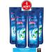 Clear Men Anti-Dandruff Shampoo Cool Sport Menthol Refreshing Menthol Effect 350 ml 4 Pieces
