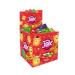 JOX Flat Embossed Face Expression Mixed Fruit and Cola Flavored Flat Lollipop 6.2 gr x 150pcs/1 Box