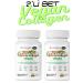 Collagen Life 2-PIECE Vegan Collagen Support with Biotin Hyaluronic Acid Amino Acid and Plant-Based Protein Powder 180