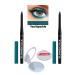 Avon Glimmerstick Lift Eyeliner Shimmer - Teal Sparkle 2 Pack + Lovider Pocket Mirror