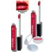 Avon Ultra Color Lip Gloss Nourishing Lip Gloss - Pomegranate Punch 2 Pack + Lovider Pocket Mirror