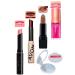 Avon Forever Pink Lipstick + Tinted Plum + Marvellous Mocha Matte Lipstick + Blossom Lip Oil + Lovider Pocket Mirror