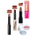 Avon Totally Twig Lipstick + Tinted Plum + Marvellous Mocha Matte Lipstick + Blossom Lip Oil + Lovider Pocket Mirror