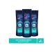 Clear Men 3 In 1 Shampoo & Shower Gel Refreshing Menthol For Hair Face Body 350ml X3