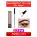 Nightwatchers Lux Waterproof 4 Micro Tip Permanent Easy Application Eyebrow Pencil Shaping Coloring Mascara Set of 2