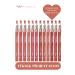 AVEMOR 12 Piece Jumbo Lip Pencil Set with Sharpener