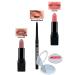 Avon Nude Suede Matte Lipstick + Black Eyeliner + Pure Pink Matte Lipstick + Lovider Pocket Mirror