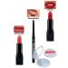 Avon Peach Flatters Matte Lipstick + Black Eyeliner + Truest Red Matte Lipstick + Lovider Pocket Mirror