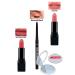 Avon Peach Flatters Matte Lipstick + Black Eyeliner + Pure Pink Matte Lipstick + Lovider Pocket Mirror