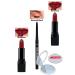 Avon Red Supreme Matte Lipstick x 2 Pieces + Black Eyeliner + Lovider Pocket Mirror