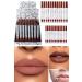 Utelips Matte Effect Super Permanent Pencil Lipstick Quality Set Professional Matte 12-Piece Intense Matte Thick Lip Pencil