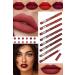 Utelips 8 Piece Matte Colors Lip Pencil Pencil Set Eye Waterproof Sexy Professional Pencil Fantasy Sexy - Buy Online on GoSupps.com