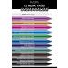 MAQYA Cosmetics 12 Color Neon Eyeliner Oil Eye Pencil Set