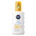 NIVEA SUN Sensitive High Protection Sun Spray 200ml SPF50 Sensitive Skin Moisturizing UVA Protection - Buy Online on GoSupps.com
