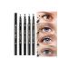 Lesvip's 4 Pieces Double-Sided Star Moon Heart and Flower Stamped Pencil Eyeliner