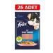 FELIX Salmon Wet Cat Food 85gr 26 Pieces Pouch Cat Canned Cat Wet Food