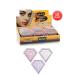 MUJGAN 12-Pack Terra Cotta For Eye Diamond Design Single Illuminator
