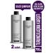 Fitness Professional Color Equalizer Anti-Orange Silver Purple Shampoo Suitable for Gray White Blonde Hair 750 Ml X2