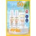 DermaDerm Laboratories Dermaderm SPF 50+ Sun Cream 100ml 2 Pieces and Dermaderm Sun Protection Cream 100ml 1 Piece Face and Body - Buy Online on GoSupps.com