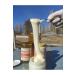 besni village products Cream honey-white honey - white honey- raw honey 400 gr