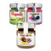Frapella Banana Cocoa Hazelnut Cream Pistachio Cream Forest Fruit 3 Pieces X 220 Gr.