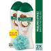 Palmolive Body & Mind Coconut Peeling Effect Bath and Shower Gel 500 ml x2 Pieces + Shower Fibre