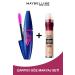 Maybelline New York Volum' Express Rocket Extra Black Mascara & Instant Anti Age Eraser Concealer - 01 Light