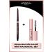 L'Oreal Paris Infaillible Automatic Gel Eyeliner - Brown & Mini Paradise Mascara 4.7 ML Makeup Set