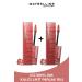 Maybelline New York Super Stay Vinyl Ink Long-Lasting Liquid Glossy Lipstick 15 Peachy & 35 Cheeky - Set of 2