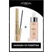 L'Oreal Paris Telescopic Gold Black Mascara & True Match Nude Foundation Serum 0.5-2 Very Light