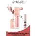 Maybelline New York Lifter Gloss Moisturizing Lip Gloss 003 Moon & Mini Lash Sensational Mascara Set