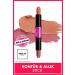 NYX Professional Makeup Wonder Stick Double-Ended Cream Blush Stick - Honey Orange And Rose