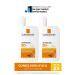 La Roche Posay Anthelios Invisible Fluid Face Sun Cream Skin Spf50+ High Protection 50 ml x 2