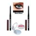 Avon Glimmerstick Lift Eyeliner Glitter - Black Bioux 2 Pack + Lovider Pocket Mirror