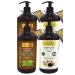 Naturix Anti-Dandruff Sulfate-Free Nettle Extract Shampoo 2 X 600ml + Unscented Black Garlic Shampoo 2 X 600ml