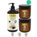 Naturix Anti Hair Loss Odorless Black Garlic Shampoo 600ml + 2 Pieces Odorless Garlic Hair Mask 500ml