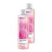 Avon L'amour Sunrise Rose and Amber Scented Cream Shower Gel 250 Ml. Set of Two
