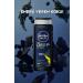 NIVEA Men Men's Deep Extreme Shower Gel 500ml 3 in 1 Complete Care Body Hair and Face Energizing Fragrance - Buy Online on GoSupps.com