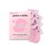 grace & stella Award Winning Eye Mask (Pink 12 Pairs) Reduces Dark Circles Puffy Eyes Under-Eye Bags