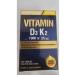 Nutraxin D3K2 120 Tablets - 1000 IU vitamin D3 25 mcg vitamin K2 - Buy Online on GoSupps.com